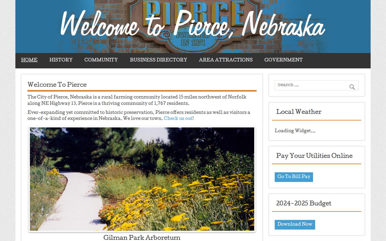 Pierce court docket reference image from the official City of Pierce website