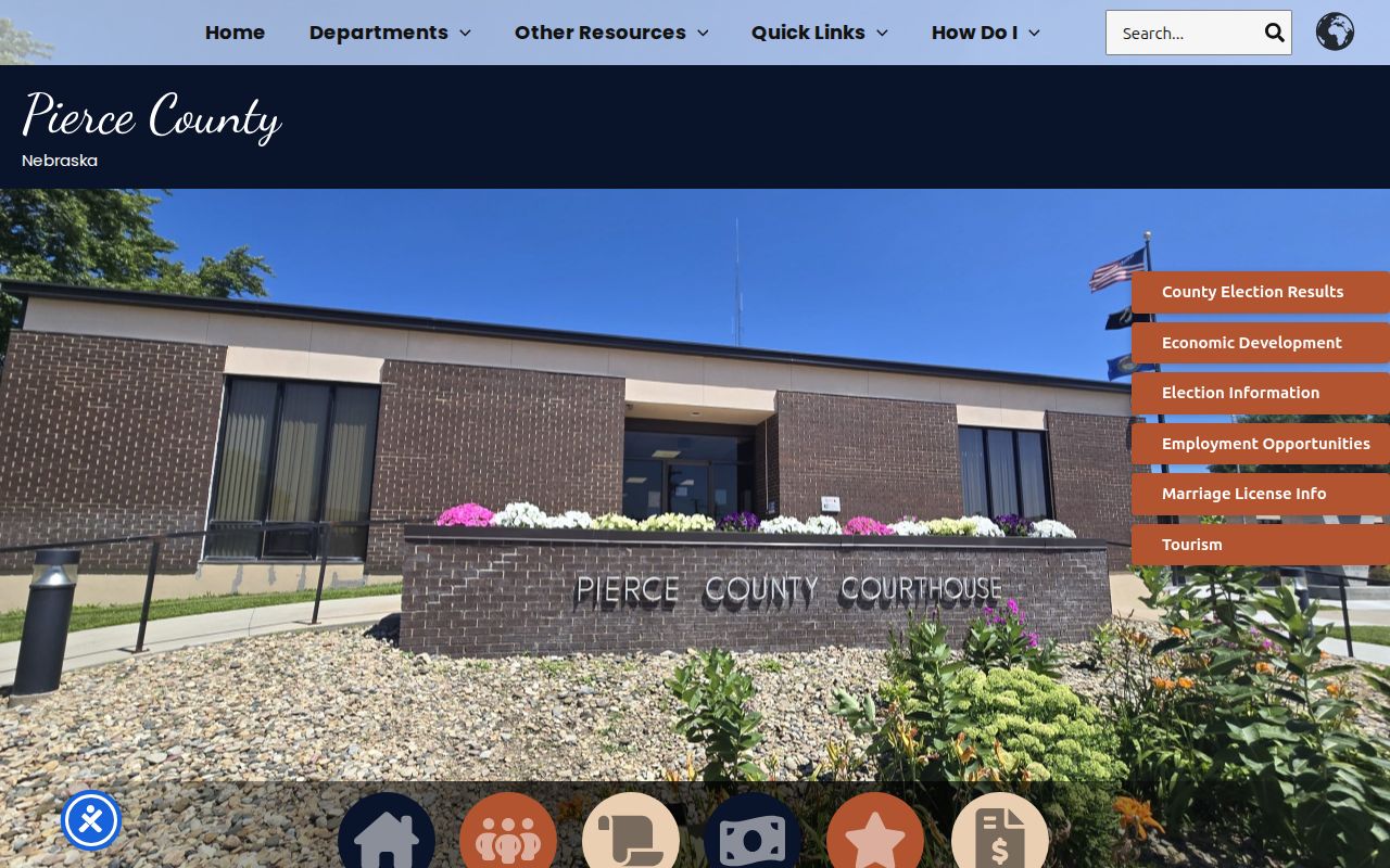 Pierce court docket reference image of Pierce County courthouse history