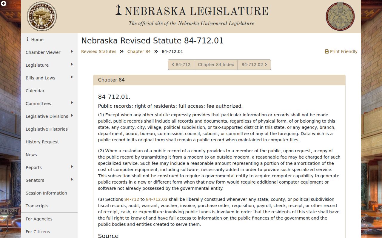 Pierce County court records Nebraska public record definition