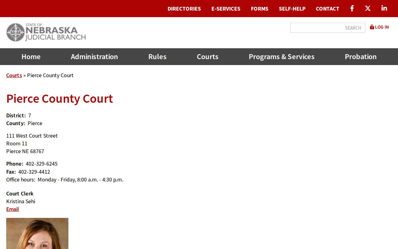 Pierce County court docket and court date information from the Pierce County Court directory